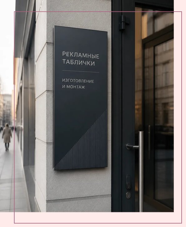 Рекламные таблички в Надыме по цене от 4670 р. | Аванза-Ндм