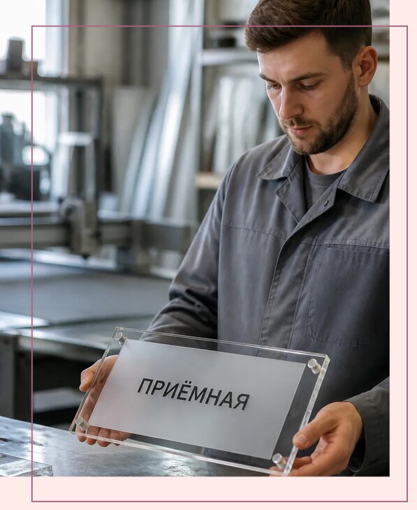 Таблички из оргстекла на заказ в Надыме от 4047 р. | Аванза-Ндм