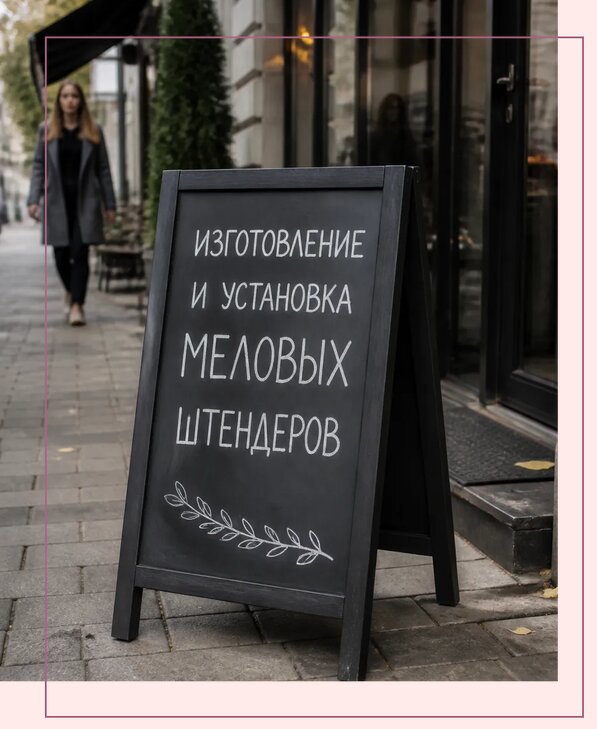Меловые штендеры в Надыме по цене от 6746 р. | Аванза-Ндм